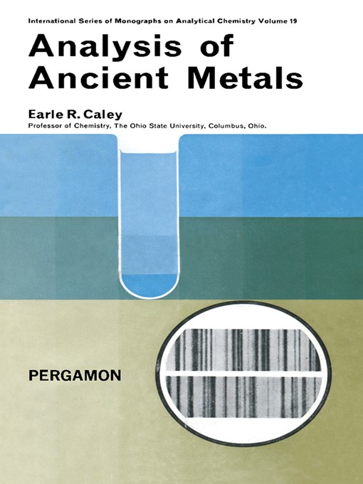 Upplýsingar um Analysis of Ancient Metals eftir Earle R. Caley - Biðlisti
